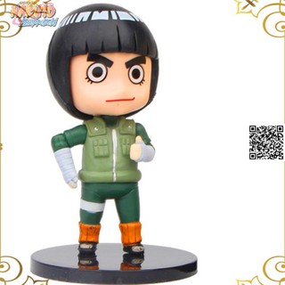 Mô hình Naruto loại Chibi Rock Lee đầu mũ rơm 1281 A13