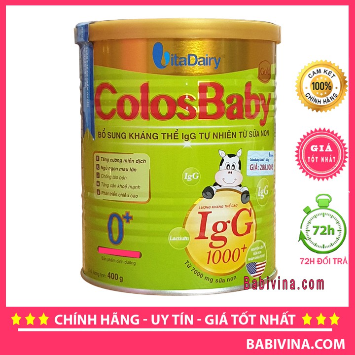 [LẺ GIÁ SỈ] Sữa Non Colosbaby Gold Số 0 400g