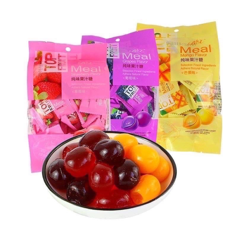 Kẹo Dẻo Trái Cây TOP Fruit Gói 320gr 3 Vị