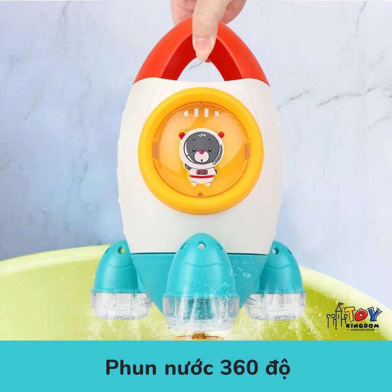 Đồ Chơi Nhà Tắm Tên Lửa Xoay 360 Độ Phun Nước TOYKINGDOM