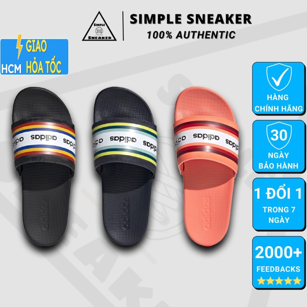 Dép Adidas Adilette Comfort Chính Hãng FREESHIP Dép Quai Ngang Nữ Adidas Farm Rio Adilette CF 3 Màu - Simple Sneaker