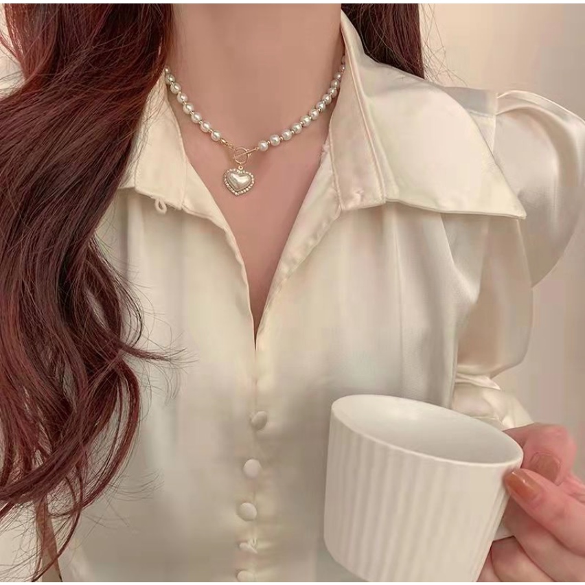 Dây chuyền Nữ, Vòng cổ mặt trái tim đi chơi đi tiệc siêu HOT sang chảnh P70