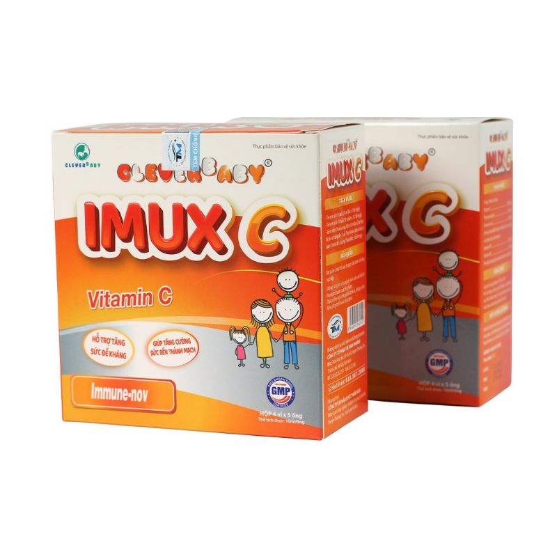 Cleverbaby IMUX C bổ sung vitamin C tăng sức đề kháng cho trẻ dạng ống nước ( hộp 20 ống)