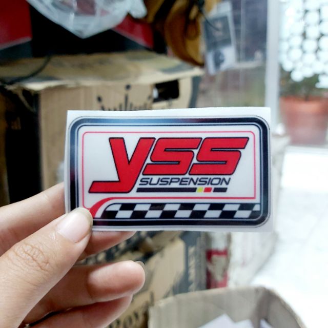 Tem Decal YSS Trong Suốt Dán Xe, Dán Phuộc Giá Rẻ