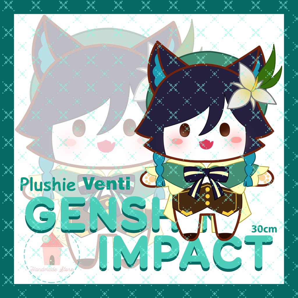 Mèo Venti nhồi bông - Genshin Impact