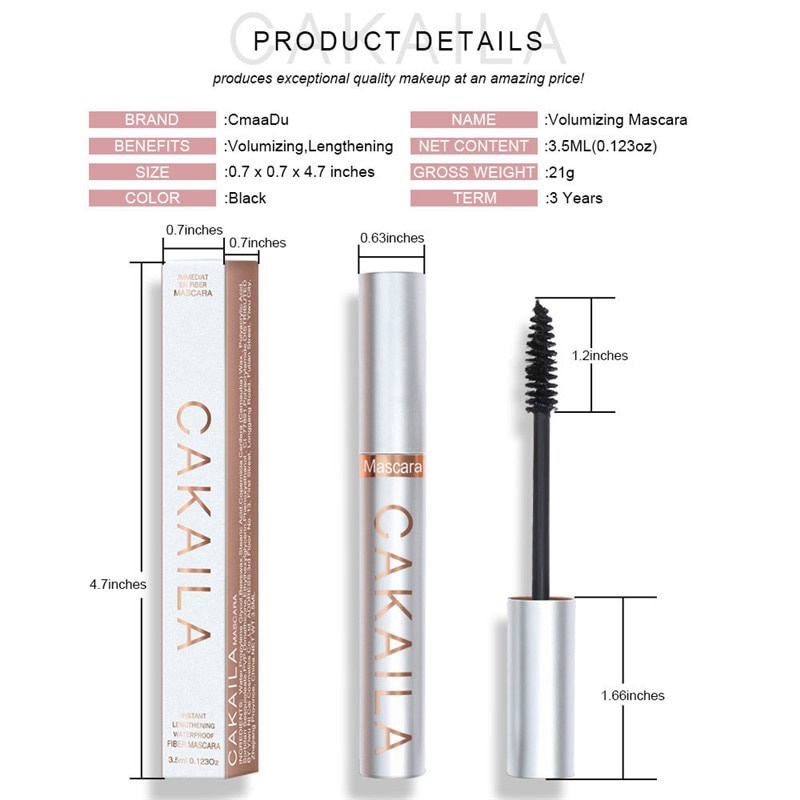 [Hàng mới về] Mascara Sợi Tơ 4d Chuốt Dài Và Cong Mi 3d Không Thấm Nước | BigBuy360 - bigbuy360.vn