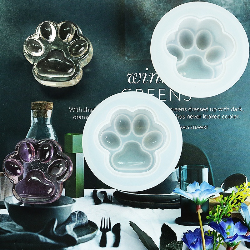 Khuôn Silicone Làm Mặt Dây Chuyền Hình Móng Vuốt Mèo