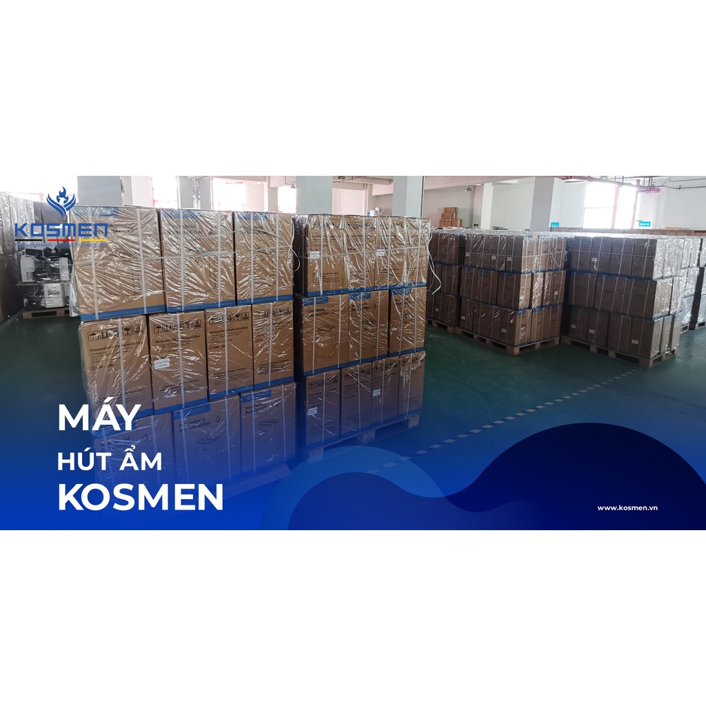 Máy hút ẩm không khí kèm lọc không khí dân dụng Kosmen KM-12N – Thương hiệu Đức - Bảo hành 24 tháng