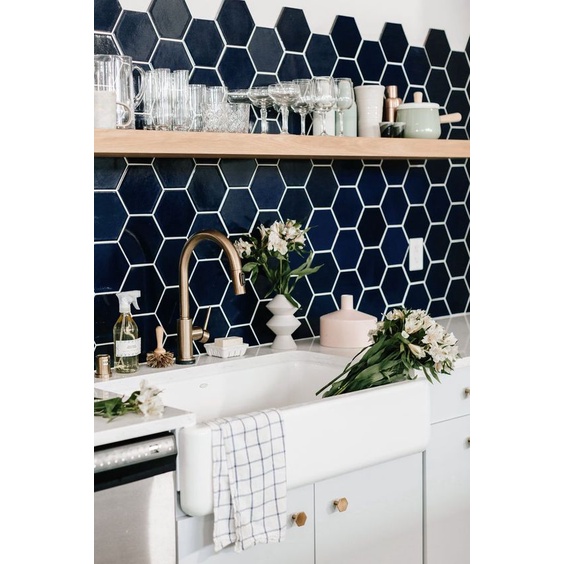 Decal gạch bông dán bếp theo bảng màu khách yêu cầu - Nhiều kích thước - HN Decor