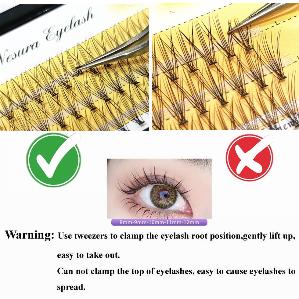 Hộp Lông Mi Giả Tự Nhiên 0.1C 8-12mm Tiện Dụng