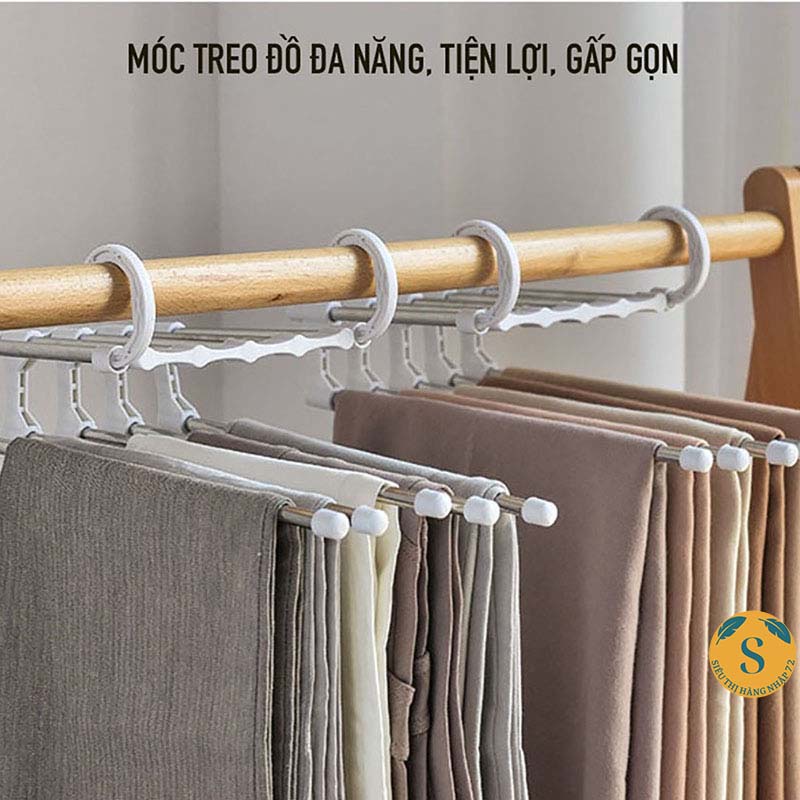 Móc Treo Quần Áo Đa Năng Tiết Kiệm Không Gian 8 Tầng Móc treo đồ đa năng xếp gọn (MÓC TREO ĐA NĂNG)