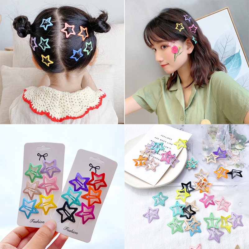 Set Kẹp Tóc Nhiều Hình Kute Cho Bé Gái siêu cute, dễ thương PK7x