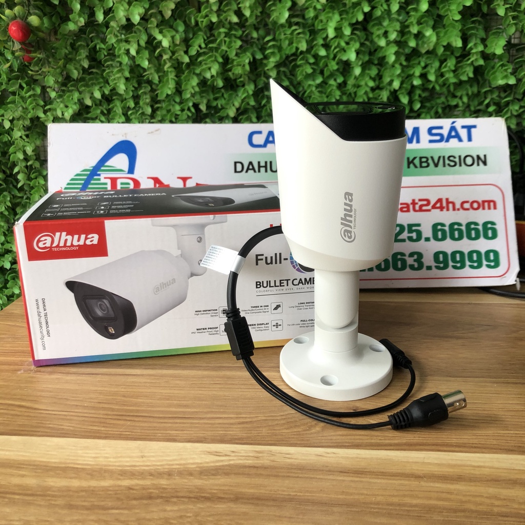 Camera quan sát HDCVI HFW 1509TP-LED 5.0MP thân sắt, có màu ban đêm, bảo hành 24 tháng