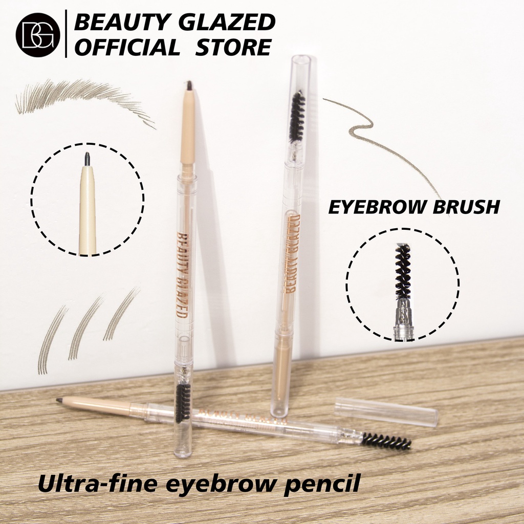 BEAUTY GLAZED Chì kẻ mày xoay hai đầu, chì kẻ mày siêu mịn chống thấm mồ hôi cực tốt B121