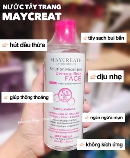 Nước tẩy trang maycreate