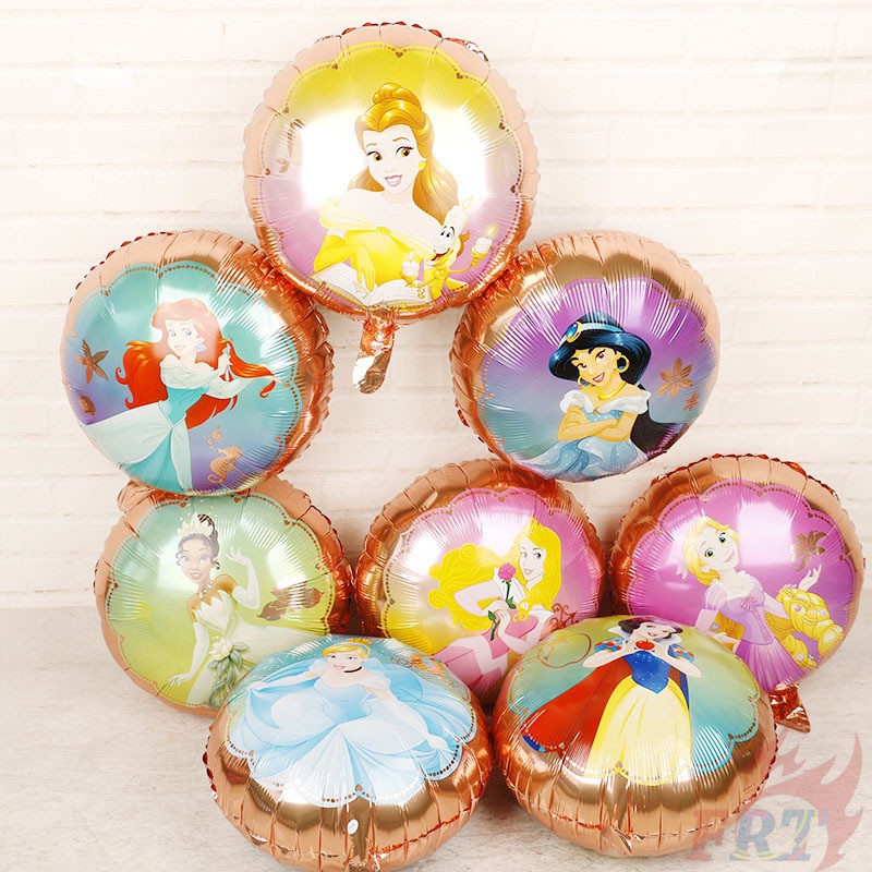 Bong bóng lá nhôm 18 inch phong cách công chúa Disney trang trí tiệc sinh nhật