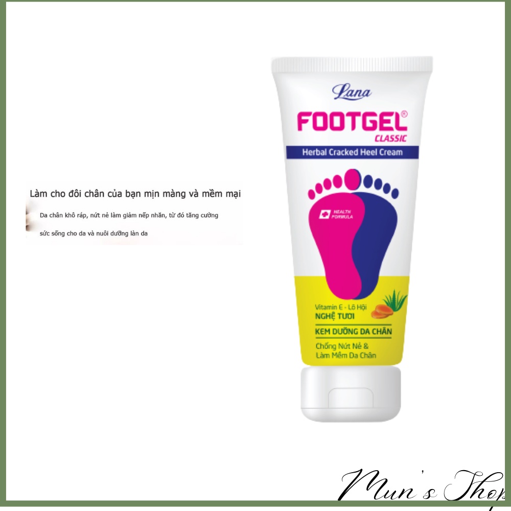 Kem dưỡng chân LANA 50g Footgel Classic Herbal Cracked Heel Cream