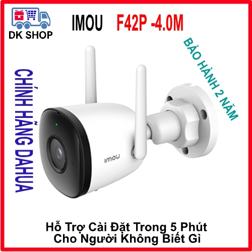 Camera IP WiFi (Dahua) Imou Bullet 2C IPC-F42P 4.0MP| F22P 2.0MP - Ngoài Trời - Chính Hãng - Bảo Hành 2 Năm .