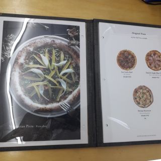 Bìa menu 20 trang A4 viền màu đen