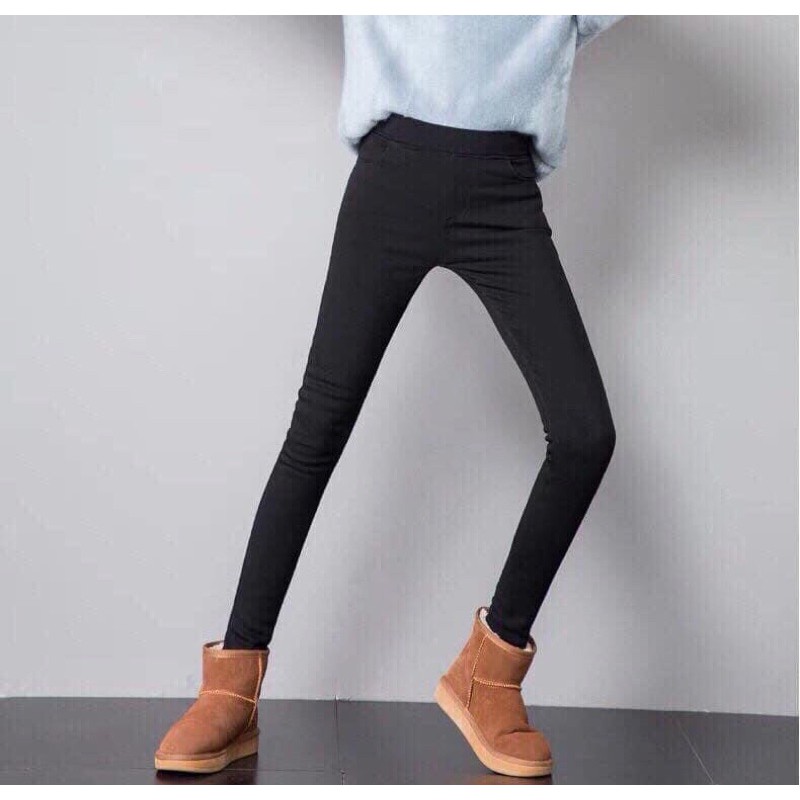 Quần leging ni lót lông có túi trước túi sau siêu hót
