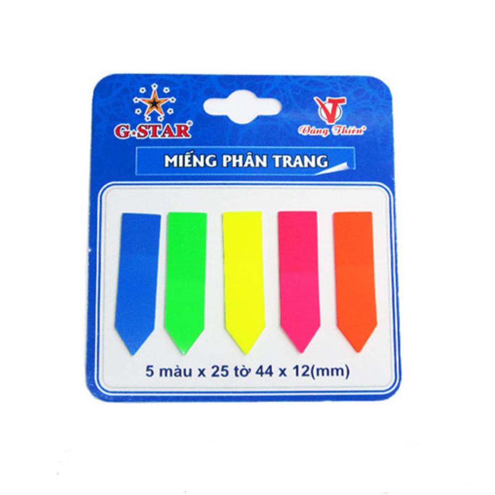 Miếng Phân Trang Đánh Dấu Gstar 5 Màu