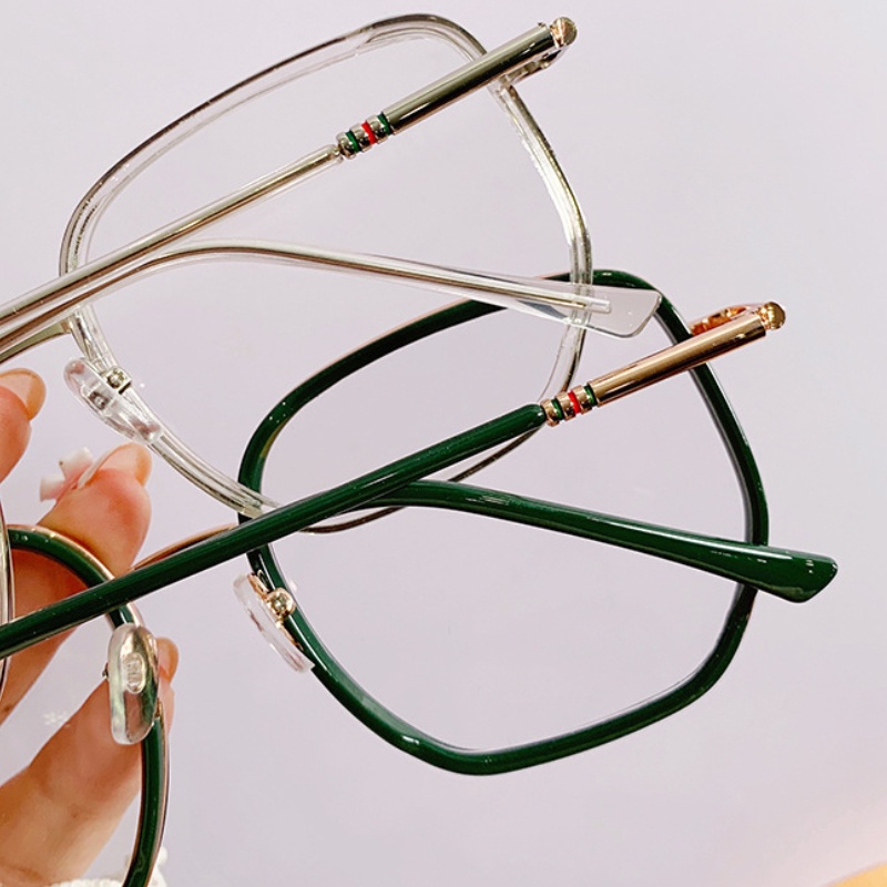 Mắt Kính Gọng Vuông Cỡ Lớn Phong Cách Retro Thời Trang