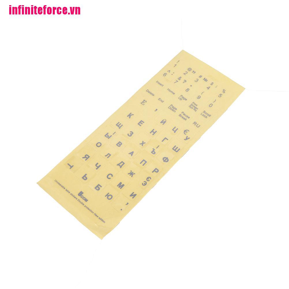 Sticker Chữ Tiếng Nga Trang Trí Sổ Tay