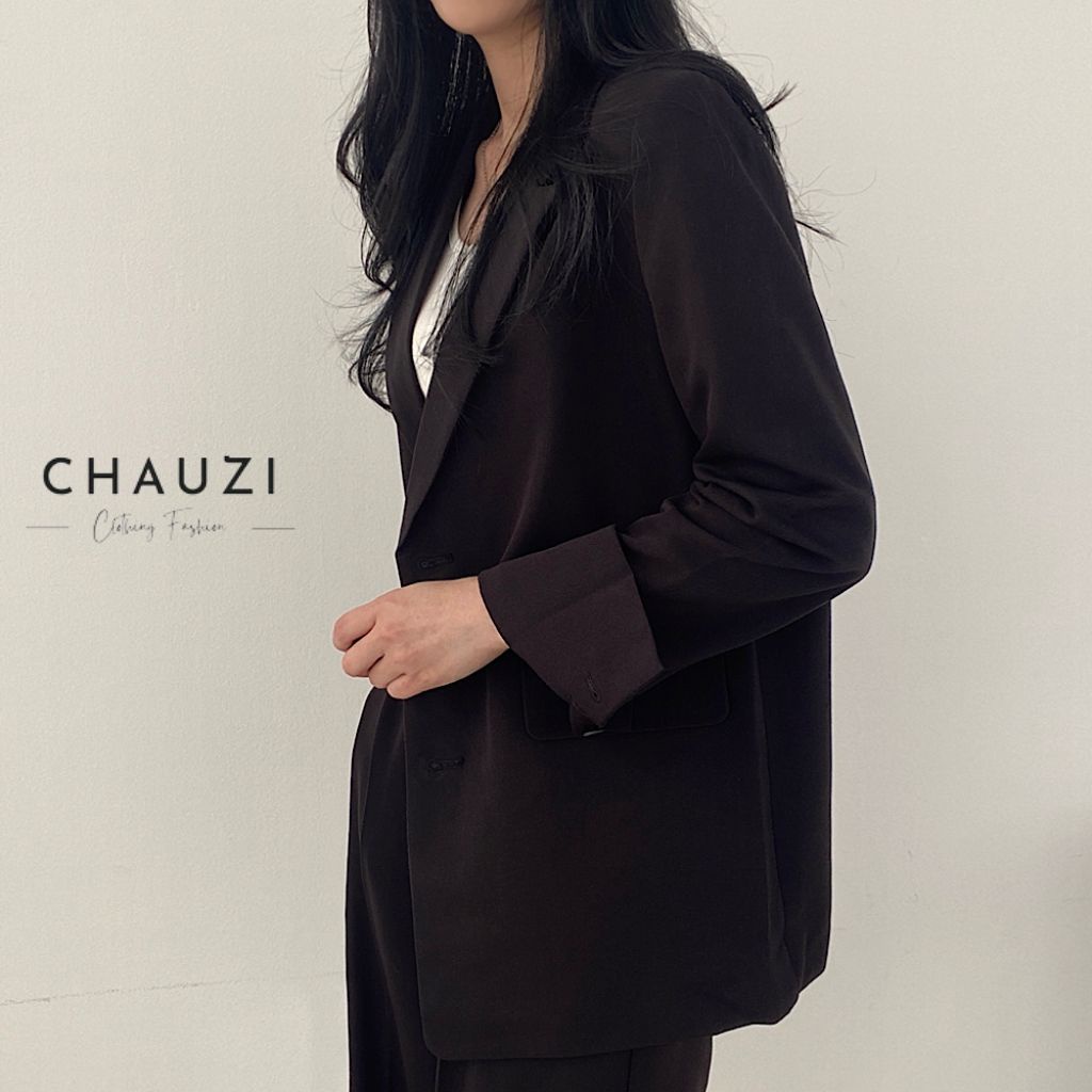 Set Blazer Nữ chauzi blazer nữ công sở form rộng gồm  siêu xinh SBD02