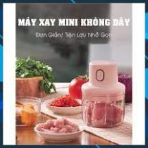 [Sẵn Hàng Giao Ngay] Máy Xay Mini Cầm Tay Đa Năng Sạc Bằng Cổng USB Cao Cấp Xay Tỏi Ớt, Hành, Rau Củ Quả Dung Tích 250ml