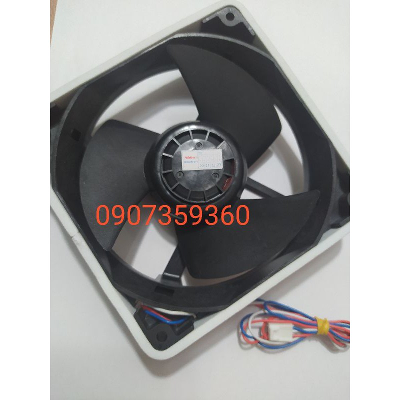 Quạt tủ lạnh Hitachi chính hãng DC 12v 12.5x12.5cm 3 dây