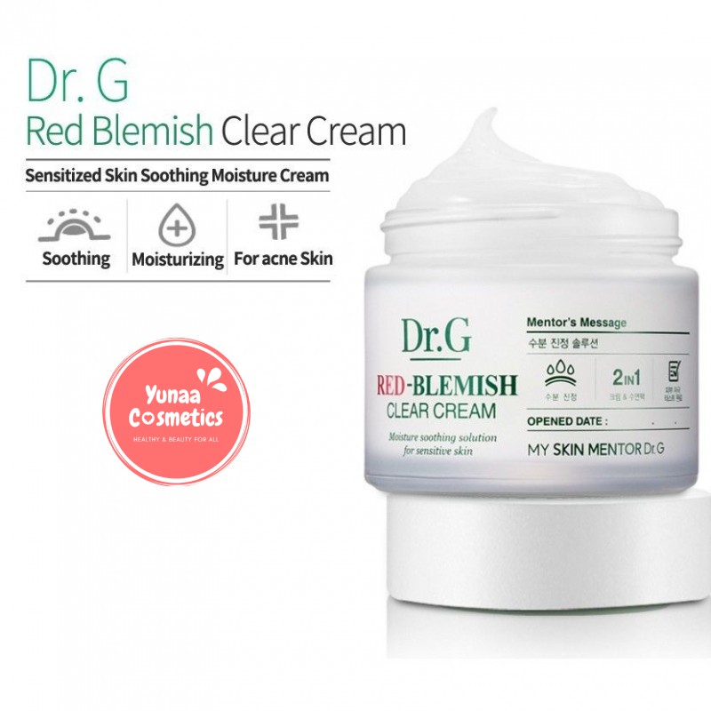 Kem dưỡng làm dịu da đỏ và kích ứng Dr.G RED Blemish Clear Cream