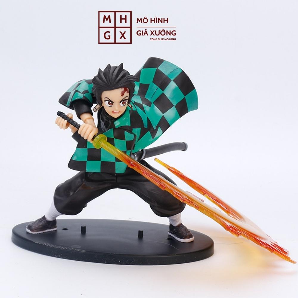 Mô Hình Kamado Tanjirou chiến đấu Cực Ngầu - Hiệu ứng kiếm đẹp - Kimetsu No Yaiba - figure thanh gươm diệt quỷ