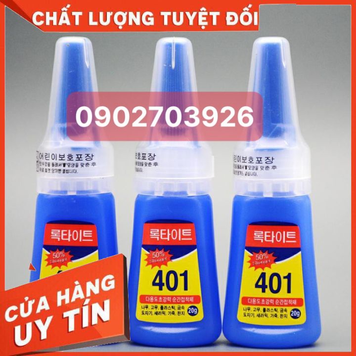 keo dán móng giả  dán đá 401-siêu chắc giúp cho thợ nai dễ dàng gắn móng giả