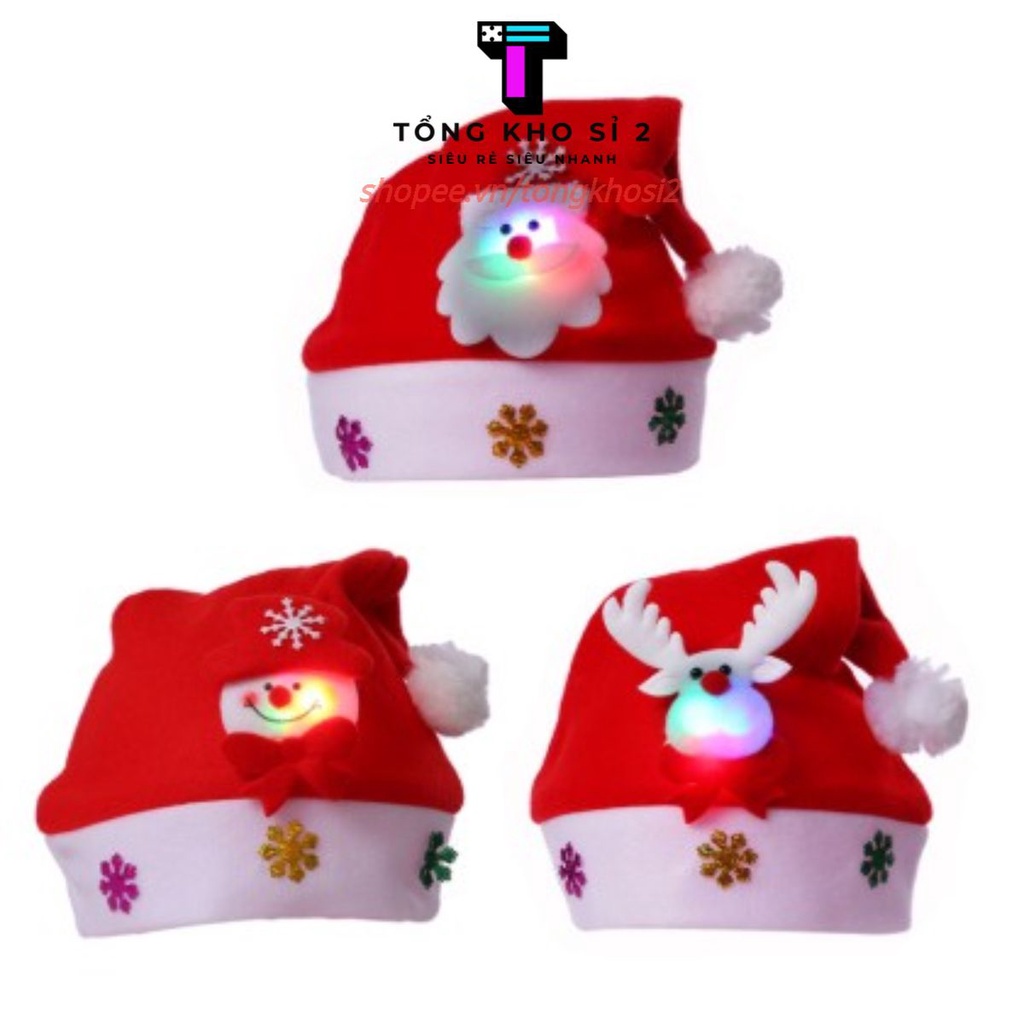 PVN9719 Mũ Noel có đèn phát sáng T2