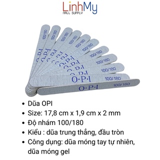 25 cây dũa móng tay móng gel OPI loại mỏng lõi nhựa 2mm