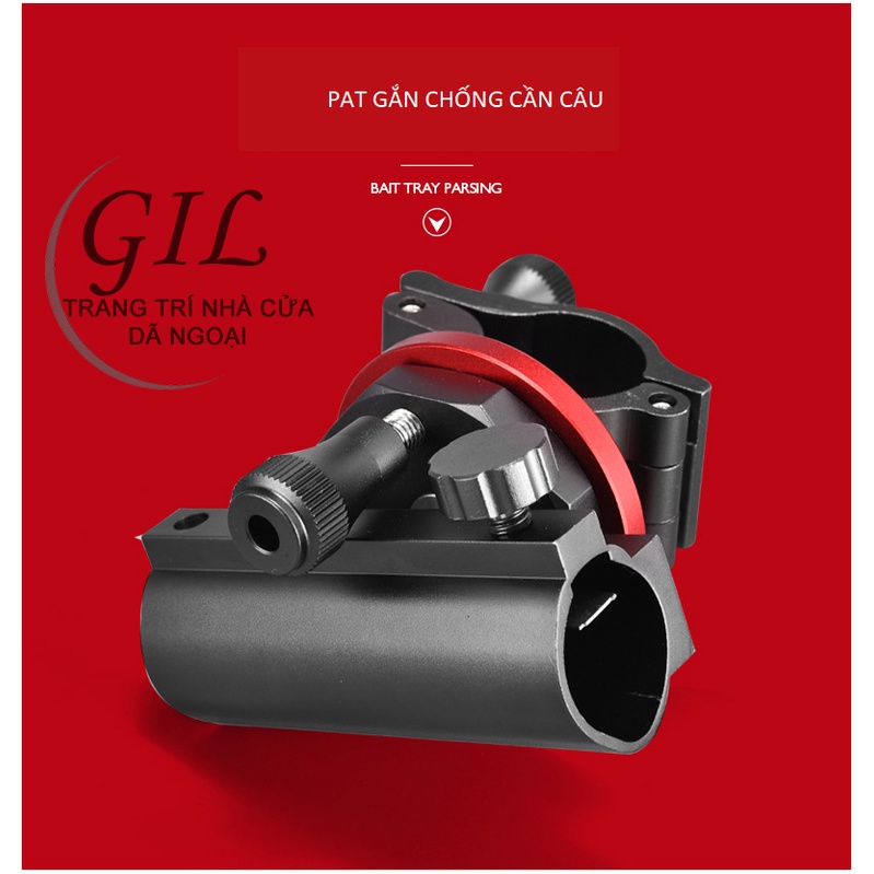 Pat gắn ghế địa hình- Pat rọng cá - Pat chống cần - Pat khay mồi - Pat đèn câu cá cao cấp