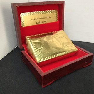 Bộ bài mạ vàng 24k