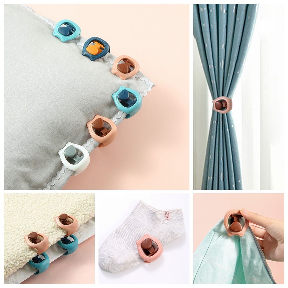 Kẹp Cố Định Ga Trải Giường Chống Trượt Không Kim Họa Tiết Hoạt Hình Nhiều Màu Tùy Chọn