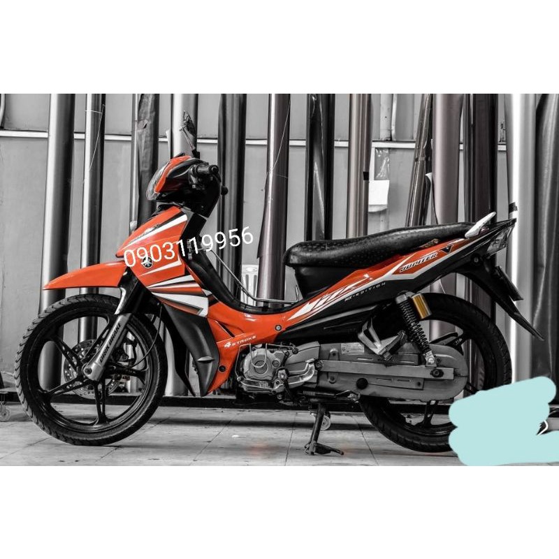 Tem rời jupiter v cam đen - decal ruby