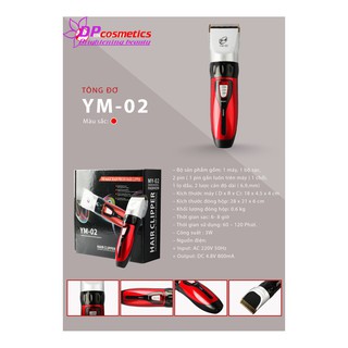 TÔNG ĐƠ CẮT TÓC 2 PIN YM02, T01