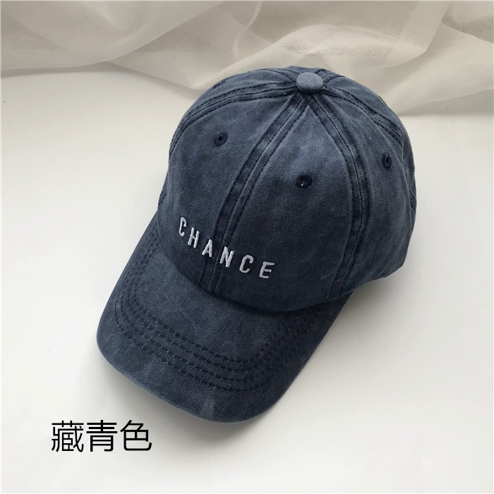 Mũ lưỡi trai mềm thêu chữ màu tím phong cách cao bồi Hàn Quốc thời trang xuân hè dành cho nam và nữ