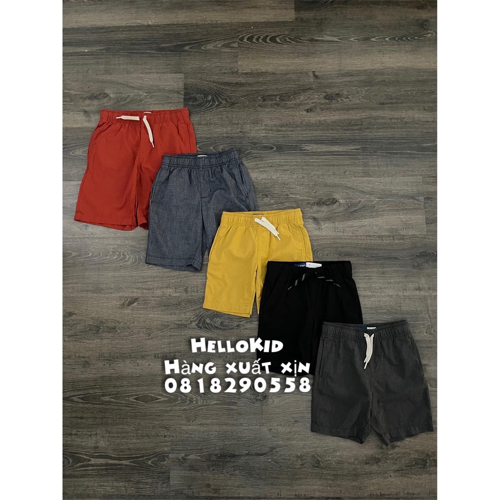 Q74 - Quần vải cotton màu jean bé trai