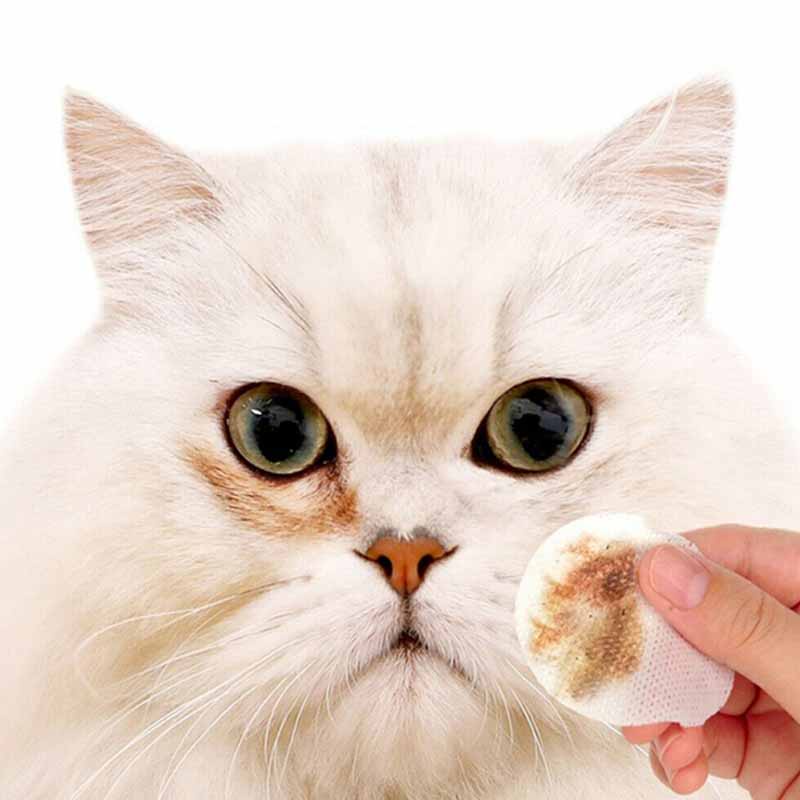 130 pcs/box Pet Eye Wipes Pet Tear Stain Cleaning Tissue Portable Tear Scar Removal Wipes