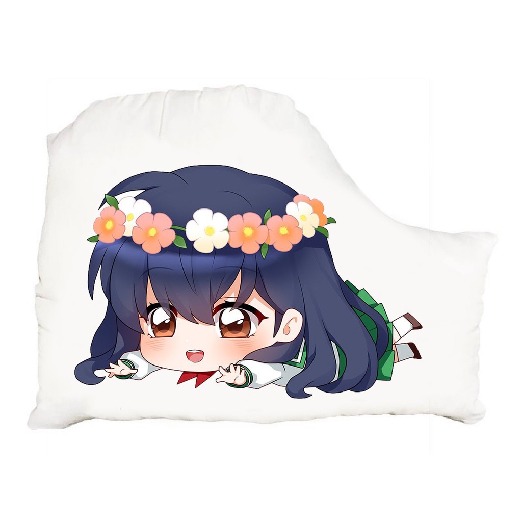(NẰM) Gối ôm in hình nhân vật INUYASHA KHUYỂN DẠ XOA anime chibi tiện lợi xinh xắn êm ái