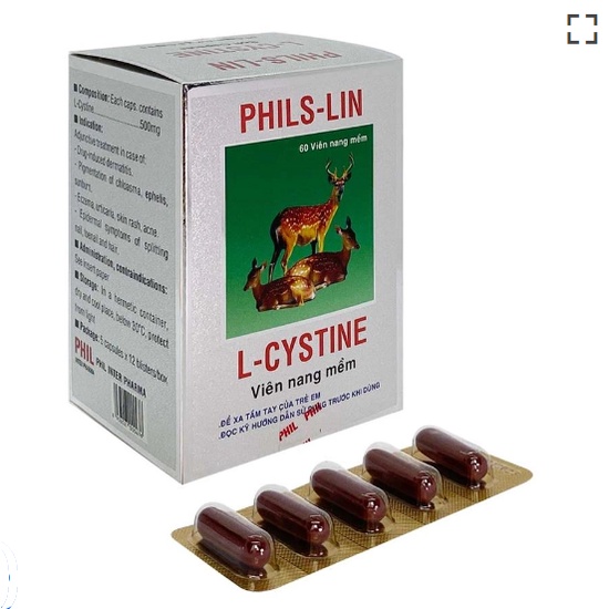 ✅ Viên uống đẹp da, tóc, móng L-CYSTINE  Phils-Lin