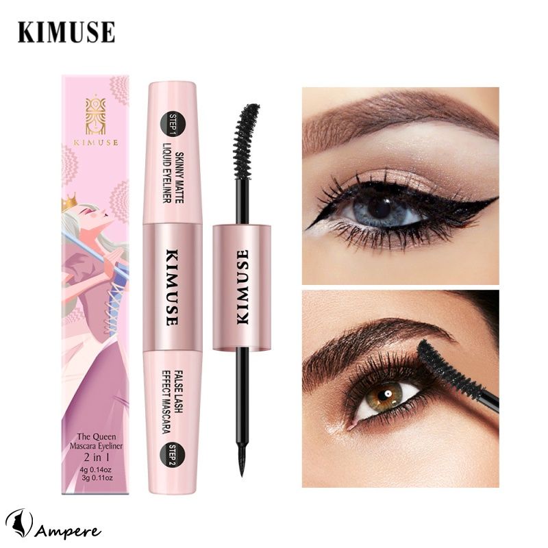 Mascara Kiêm Kẻ Mắt KIMUSE 50g 2 Trong 1 Thiết Kế Vỏ Hộp Hình Nữ Hoàng AMPERE | BigBuy360 - bigbuy360.vn