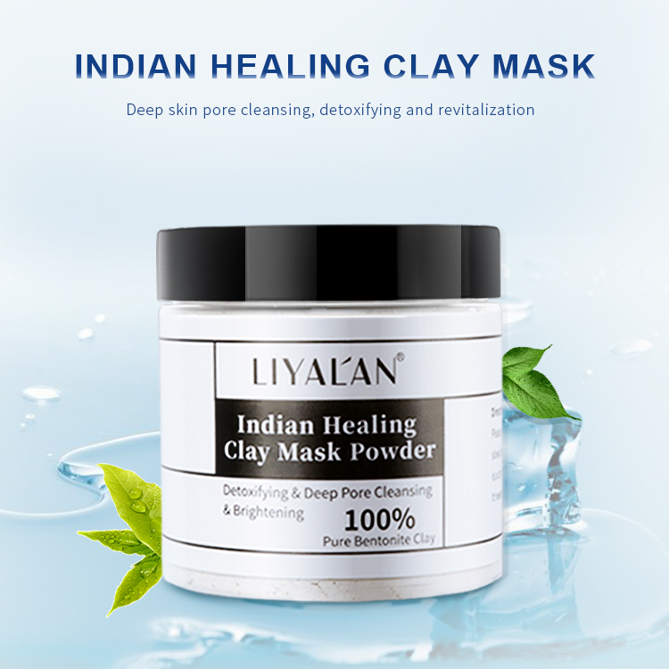 Mặt nạ đất sét LIYAL'AN Ấn Độ dưỡng ẩm dưỡng trắng thanh lọc da 160g