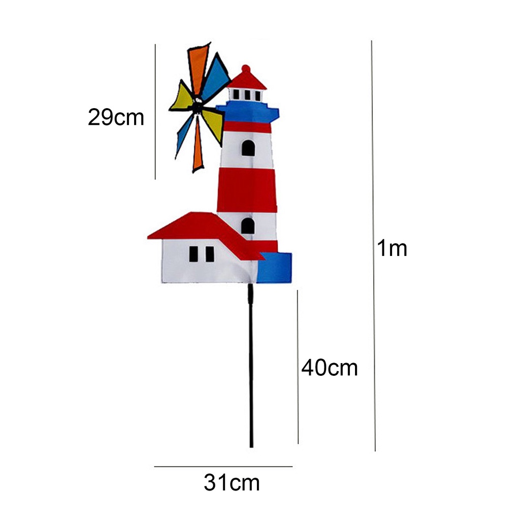 Chong Chóng Hình Ngôi Nhà / Cối Xay Gió 3d Cho Bé