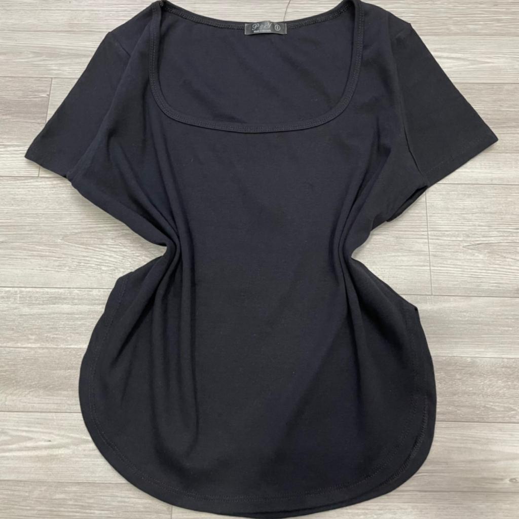 Áo Thun Nữ Bigsize Cổ Vuông Xẻ Tà Dễ Thương,Áo Thun Nữ tay ngắn mã a25