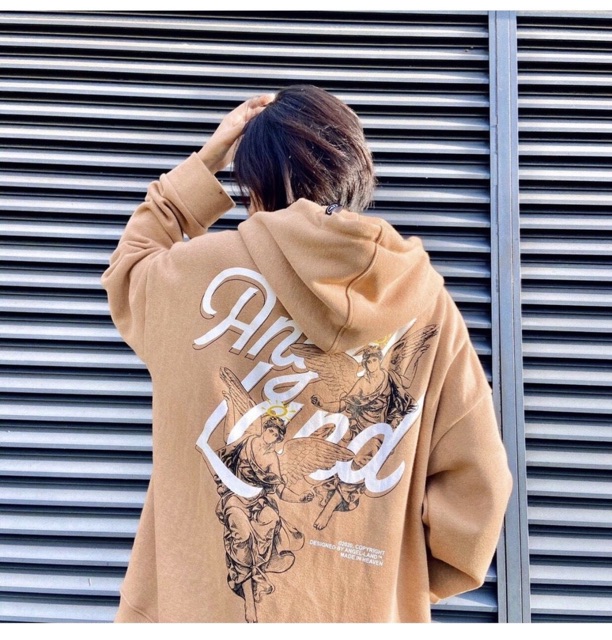 Áo Khoác Nỉ AngelLand In Sắc Nét ❤️ Áo Hoodie Zip Kéo Khoá Nỉ Bông Đẹp Như Ảnh | BigBuy360 - bigbuy360.vn